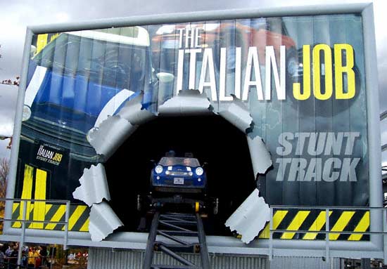 The Italian Job Stunt Track Roller Coaster at Paramount's Kings Island, Kings Mills, Ohio