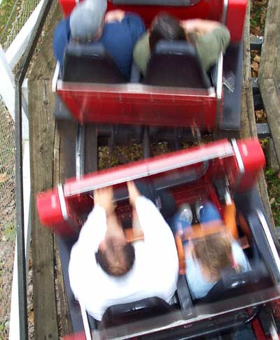 The Racer Roller Coaster at Paramount's Kings Island, Kings Mills, Ohio