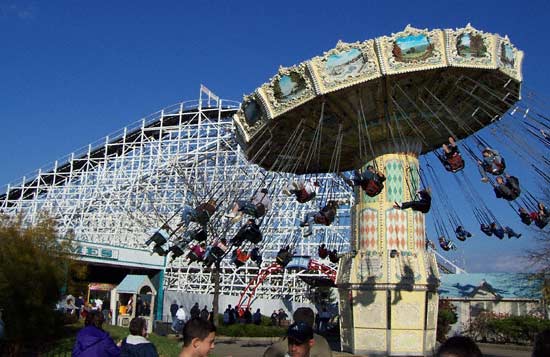 The Racer Roller Coaster At Paramount's Kings Island, Kings Mills, Ohio