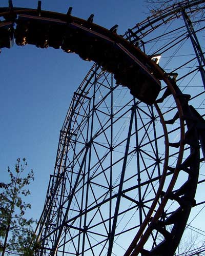 The Vortex Roller Coaster At Paramount's Kings Island, Kings Mills, Ohio