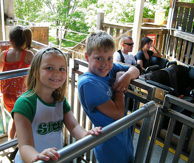 The Adventure Express Coaster at Kings Island, Kings Mills, Ohio