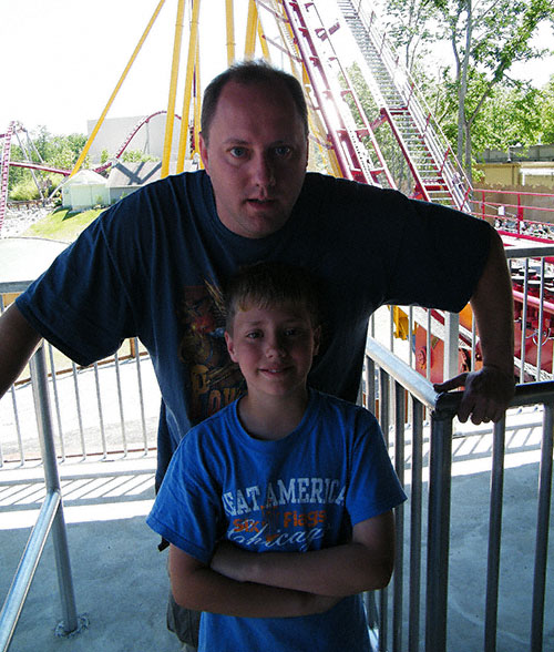 The new for 2009 Diamondback Roller Coaster at Kings Island, Kings Mills, Ohio