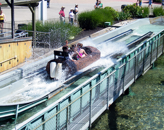 The Wild Thorneberries Log Flume at Kings Island, Kings Mills, Ohio