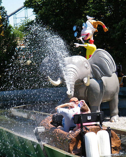 The Wild Thorneberries Log Flume at Kings Island, Kings Mills, Ohio