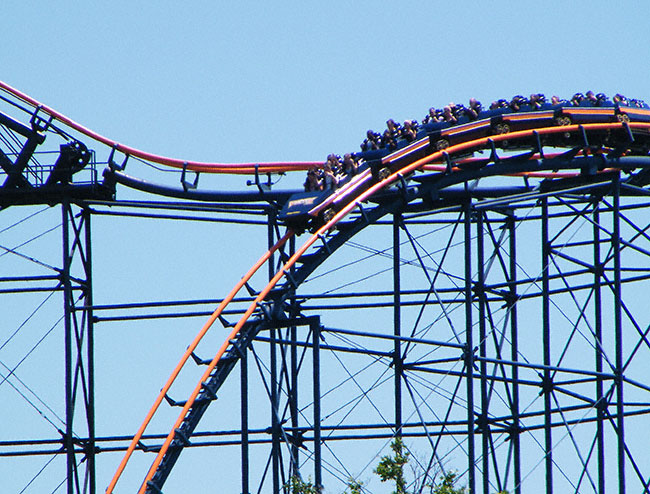 TheVortex Roller Coaster at Kings Island, Kings Mills, Ohio 