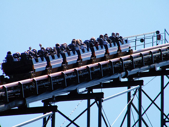 The Vortex Roller Coaster at Kings Island, Kings Mills, Ohio