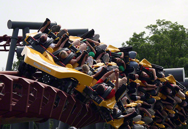 The Firehawk Roller Coaster at Kings Island, Kings Mills, Ohio