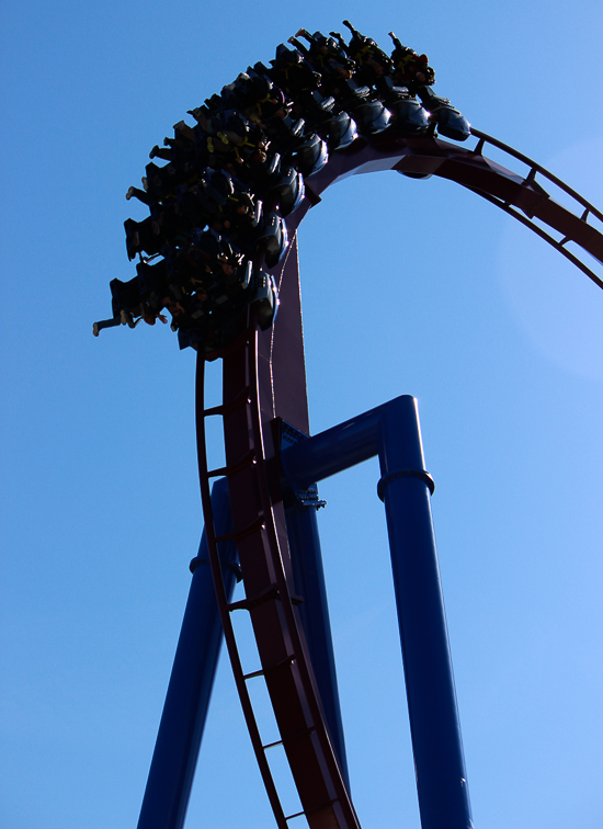 The new for 2014 Banshee Inverted Rollercoaster Media Day at Kings Island, Kings island, Ohio