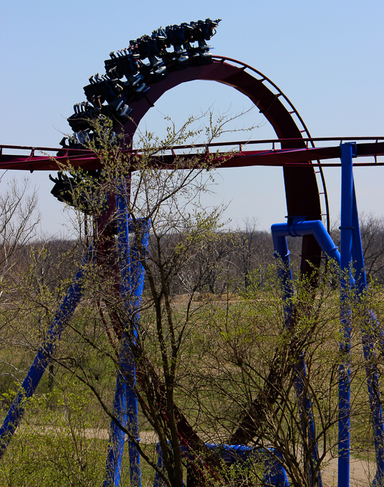 The new for 2014 Banshee Inverted Rollercoaster Media Day at Kings Island, Kings island, Ohio