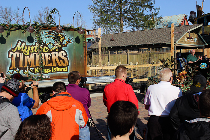 The new for 2017 Mystic Timbers Wooden Rollercoaster at Kings Island, Kings island, Ohio