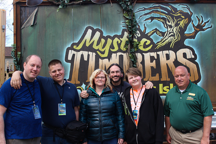 The new for 2017 Mystic Timbers Wooden Rollercoaster at Kings Island, Kings island, Ohio