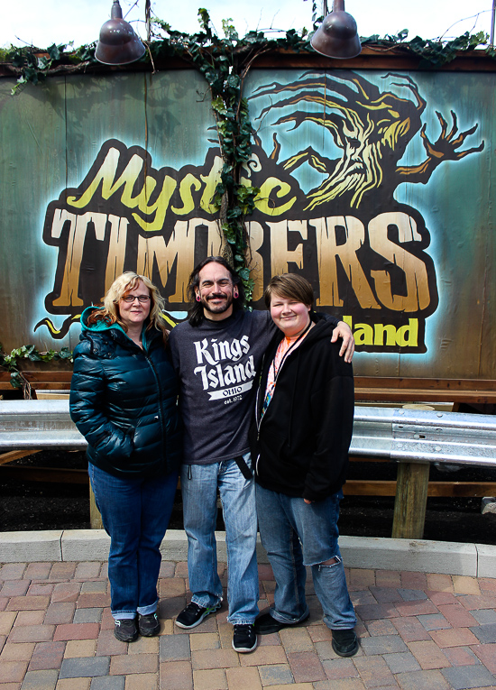 The new for 2017 Mystic Timbers Wooden Rollercoaster at Kings Island, Kings island, Ohio