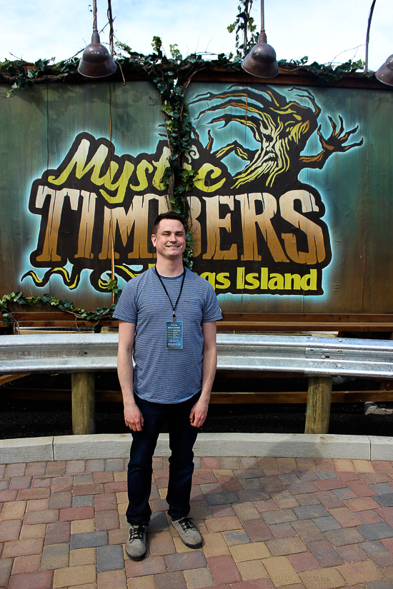 The new for 2017 Mystic Timbers Wooden Rollercoaster at Kings Island, Kings island, Ohio