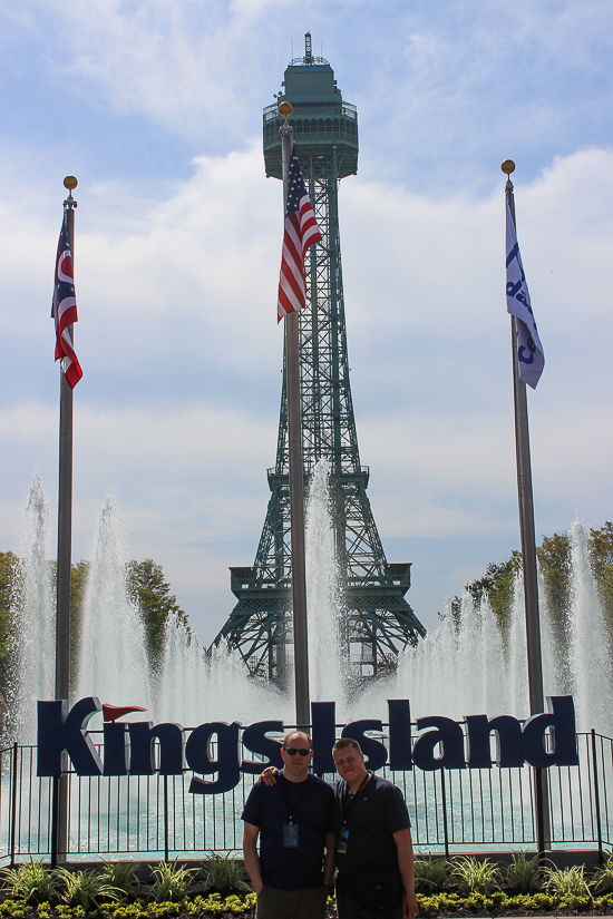 The new for 2017 Mystic Timbers Wooden Rollercoaster at Kings Island, Kings island, Ohio