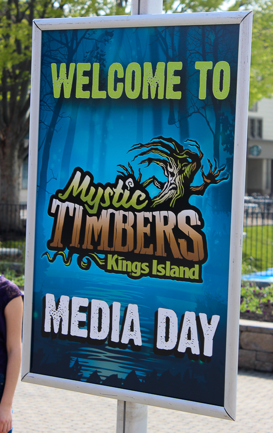 The new for 2017 Mystic Timbers Wooden Rollercoaster at Kings Island, Kings island, Ohio