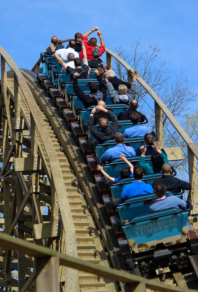 Negative-G - Kings Island Mystic Timbers Media Day April 13, 2017 ...