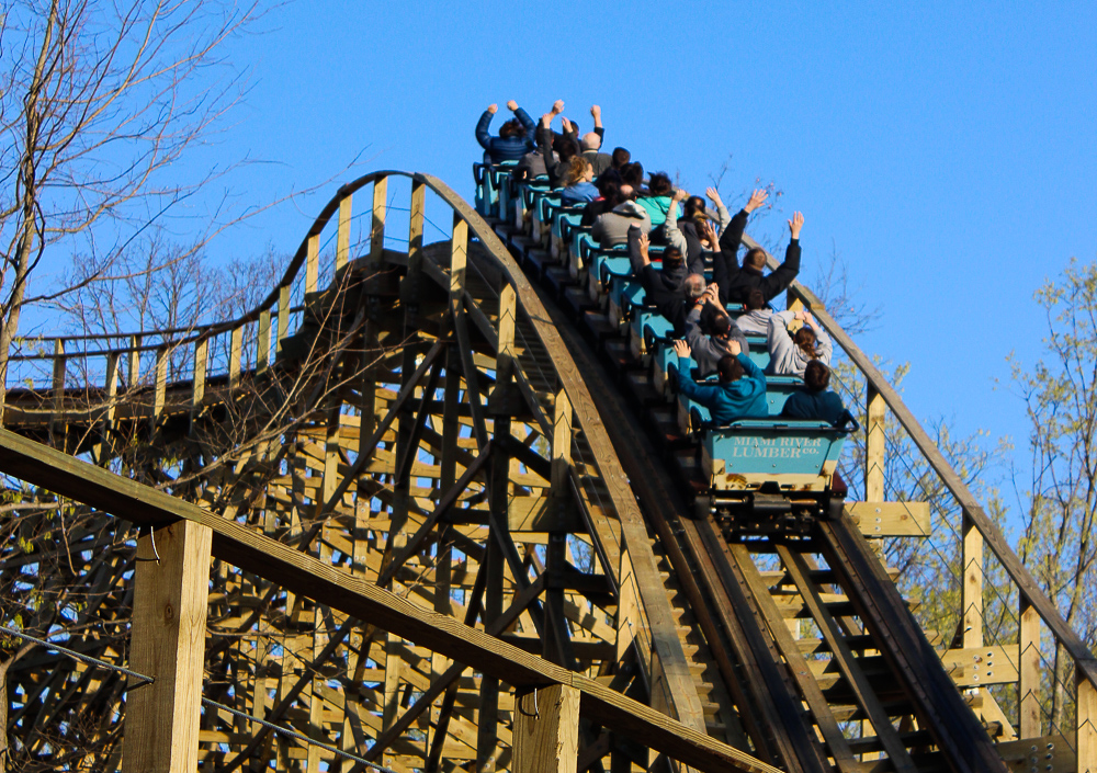 Negative-G - Kings Island Mystic Timbers Media Day April 13, 2017 ...