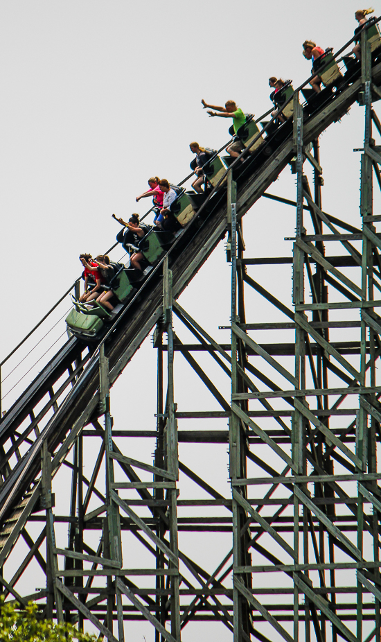 The Mystic Timbers Rollercoaster at Kings Island, Kings island, Ohio