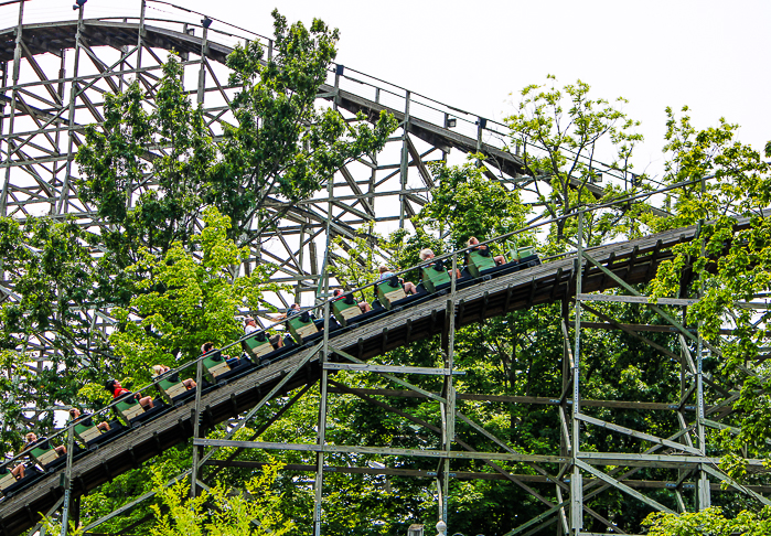 The Mystic Timbers Rollercoaster at Kings Island, Kings island, Ohio