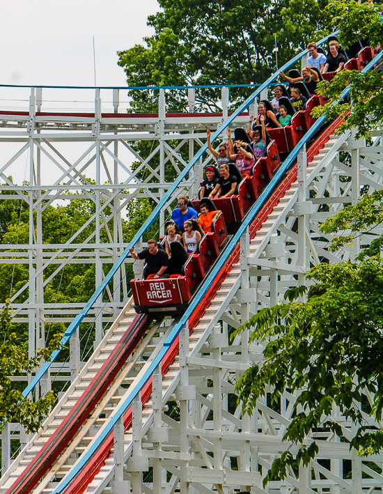 The Racer rollercoaster at Kings Island, Kings island, Ohio