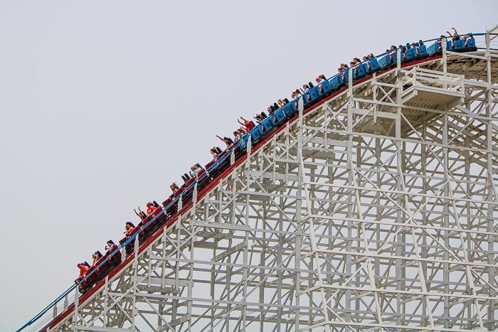 The Racer Rollercoaster at Kings Island, Kings island, Ohio