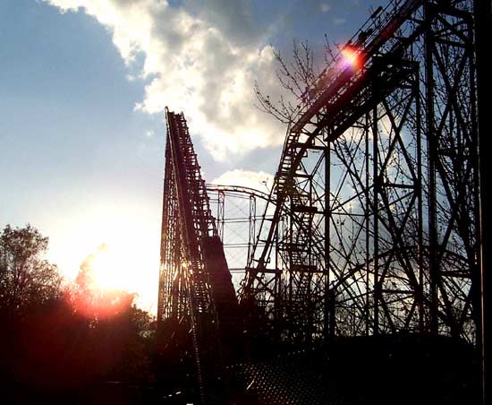 The Vortex Roller Coaster At Paramount's Kings Island, Kings Mills, Ohio