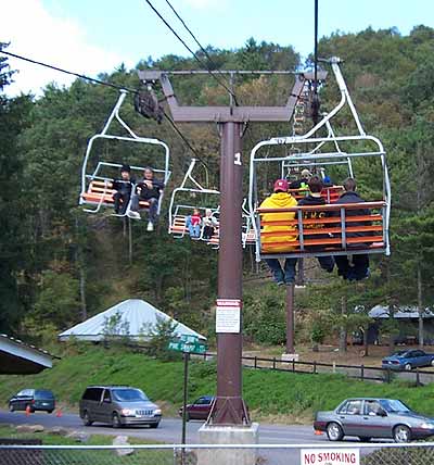 The New for 2003 Skyride at Knoebels Amusement Resort