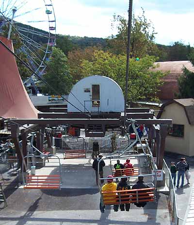 The New for 2003 Sky Ride at Knoebels Amusement Resort