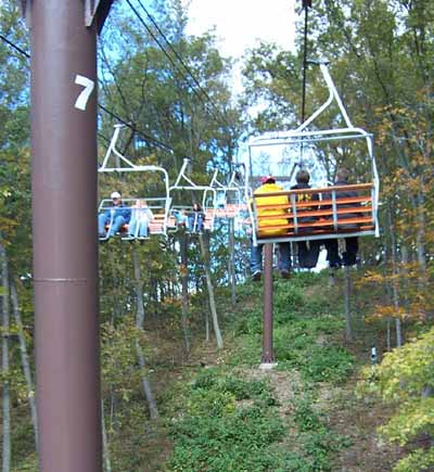 The New for 2003 Skyride at Knoebels Amusement Resort