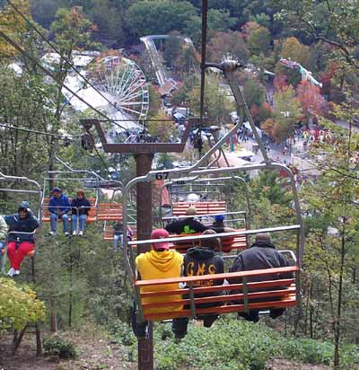 The New for 2003 Skyride at Knoebels Amusement Resort