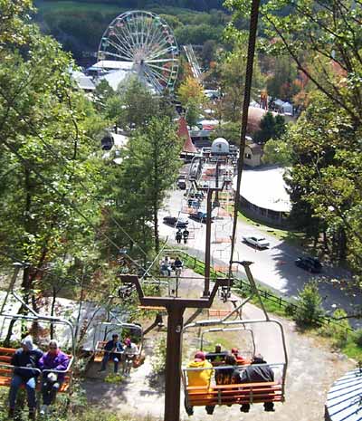 The New for 2003 Sky Ride at Knoebels Amusement Resort