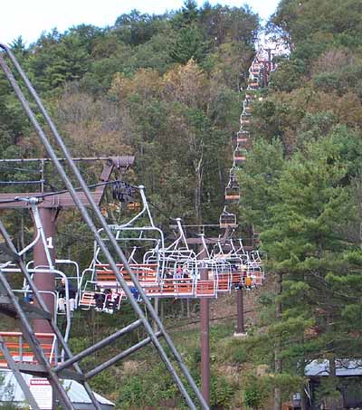 The New for 2003 Skyride at Knoebels Amusement Resort