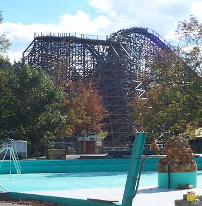 The Twister Rollercoaster at Knoebels Amusement Resort