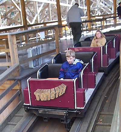 The Twister Rollercoaster at Knoebels Amusement Resort