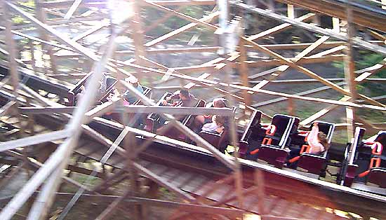 The Twister Rollercoaster at Knoebels Amusement Resort