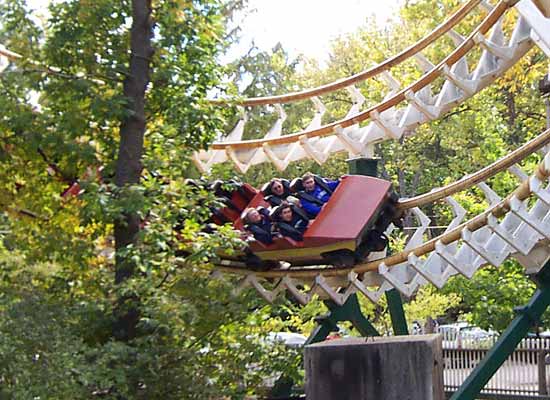 The Whirlwind Rollercoaster at Knoebels Amusement Resort