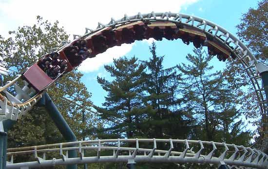 The Whirlwind Rollercoaster at Knoebels Amusement Resort