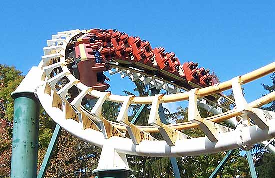 The Whirlwind Rollercoaster at Knoebels Amusement Resort