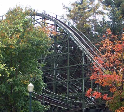 The Phoenix Rollercoaster At Knoebels Amusement Resort, Elysburg, PA