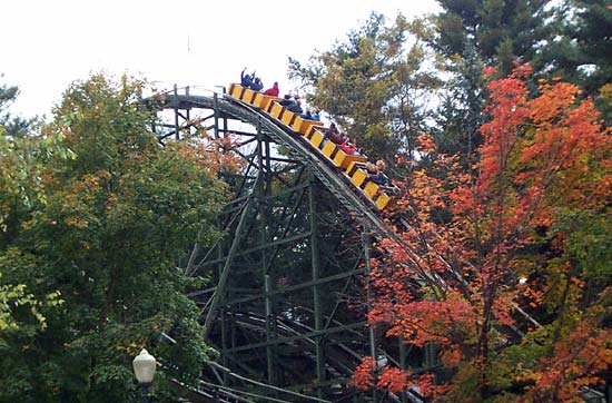 The Phoenix Rollercoaster At Knoebels Amusement Resort, Elysburg, PA