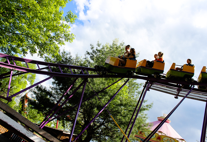 The Kozmo's Kurves Roller Coaster at Knoebels Amusement Resort, Elysburg, Pennsylvania