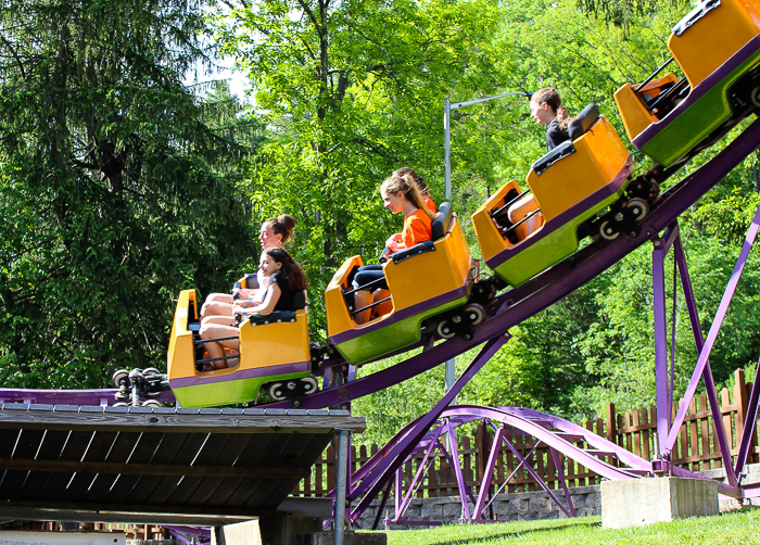 The Kozmo's Kurves Roller Coaster at Knoebels Amusement Resort, Elysburg, Pennsylvania