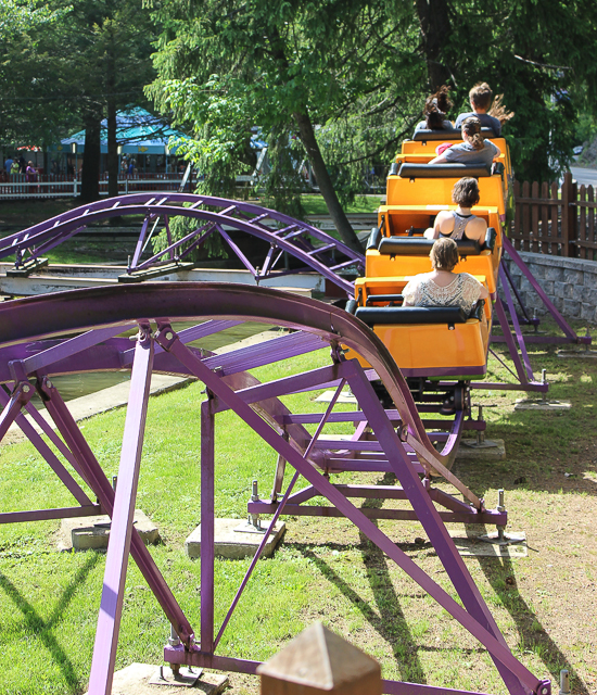 The Kozmo's Kurves Roller Coaster at Knoebels Amusement Resort, Elysburg, Pennsylvania