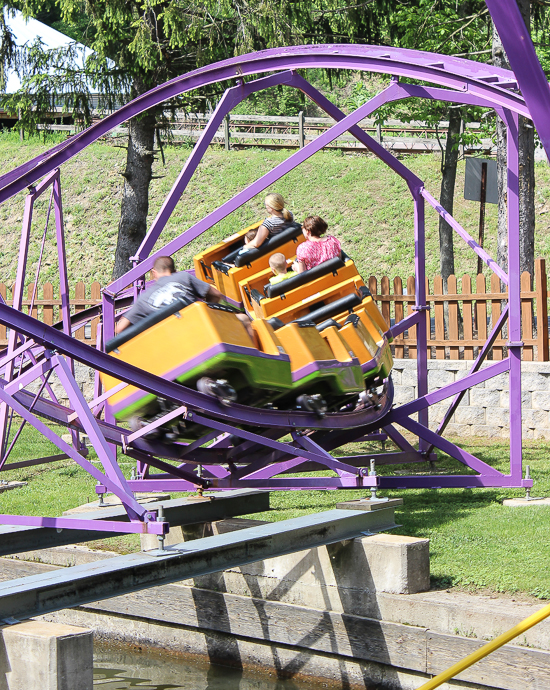 The Kozmo's Kurves Roller Coaster at Knoebels Amusement Resort, Elysburg, Pennsylvania