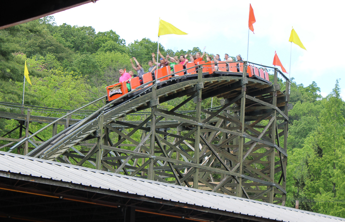 The Phoenix Roller Coaster at Knoebels Amusement Resort, Elysburg, Pennsylvania