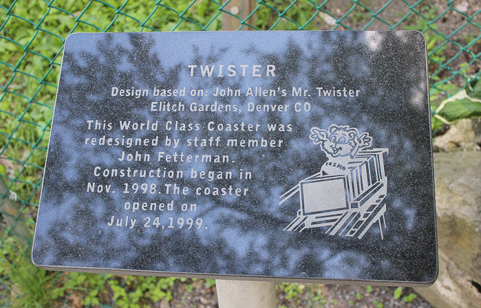 The Twister Roller Coaster at Knoebels Amusement Resort, Elysburg, Pennsylvania