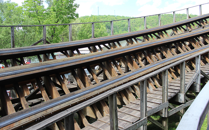 The Twister Roller Coaster at Knoebels Amusement Resort, Elysburg, Pennsylvania