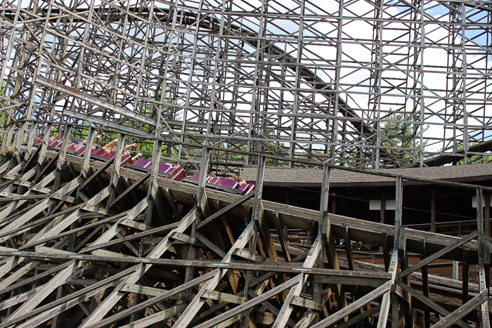 The Twister Roller Coaster at Knoebels Amusement Resort, Elysburg, Pennsylvania