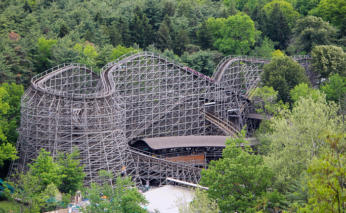 The Twister Roller Coaster at Knoebels Amusement Resort, Elysburg, Pennsylvania