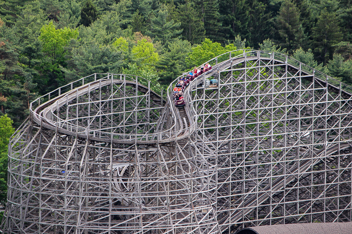 The Twister Roller Coaster at Knoebels Amusement Resort, Elysburg, Pennsylvania